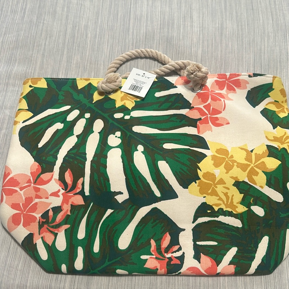 Canvas beach bag